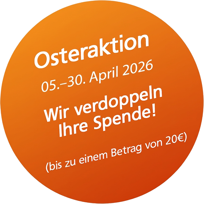 Störer Ankündigung Verdopplungsaktion